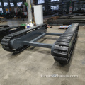 Chassis da pista di gomma in acciaio crawler 5t
